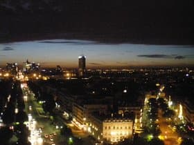 凱旋門からの夜景