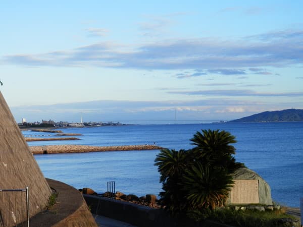 明石海峡大橋が見えます