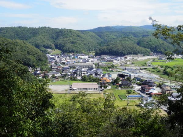 登山途中からの景色