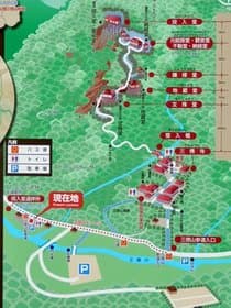 駐車場付近の案内板