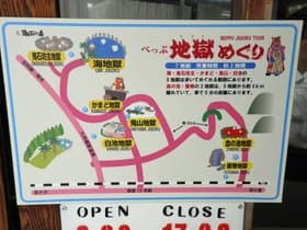 地獄めぐり看板