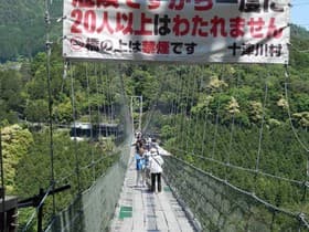 かなりの人が橋に