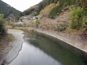 吊り橋から