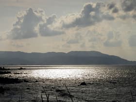 千枚田から海の景色