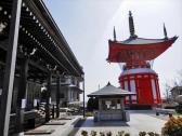 本堂と瑜衹七福宝塔