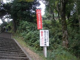 股のぞき台への登り口