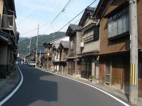 漁師町の町並み