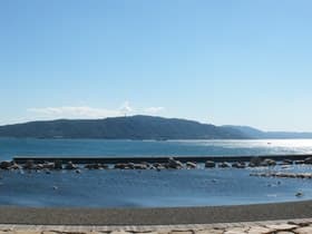 淡路島が見えます